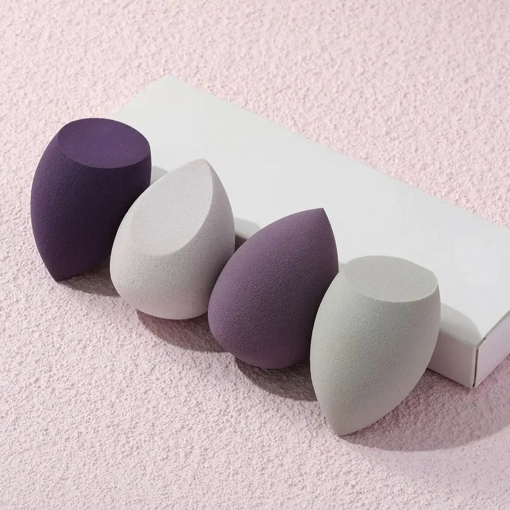 4-Piece Makeup Sponge Blender Set – Foundation Applicator Makeup Blending Sponge HIP C504-Purple