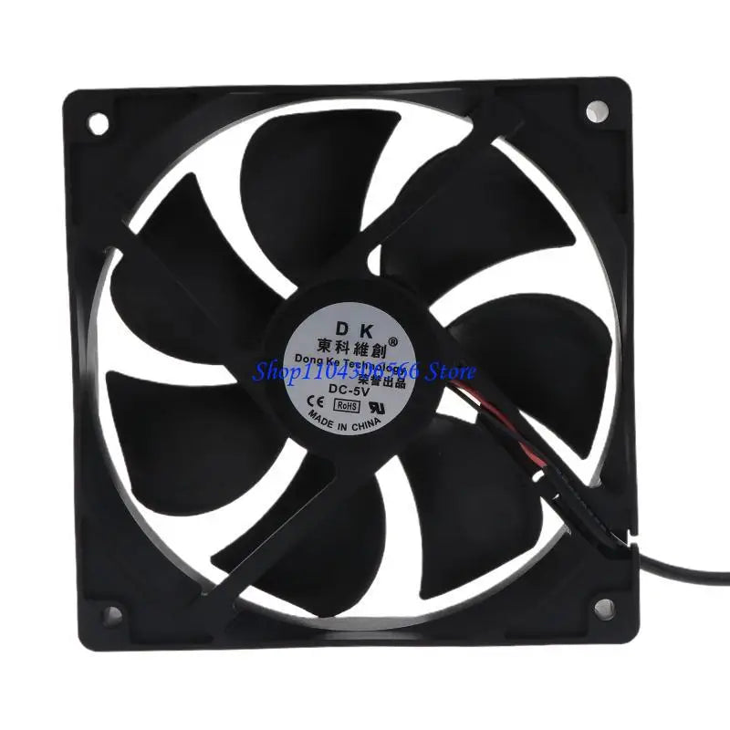 Quiet 120mm 5V USB Cooling Fan – Porous Bearing, Low Noise USB Cooling Fan HIP