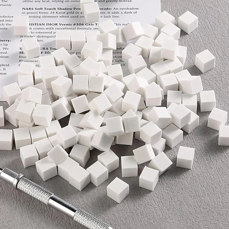 50Pcs Square Nail Art Sponge Set Gradient Nail Brushes Gel Polish Design Nail Sponge Grab Pen Manicure Supplies 229w HIP