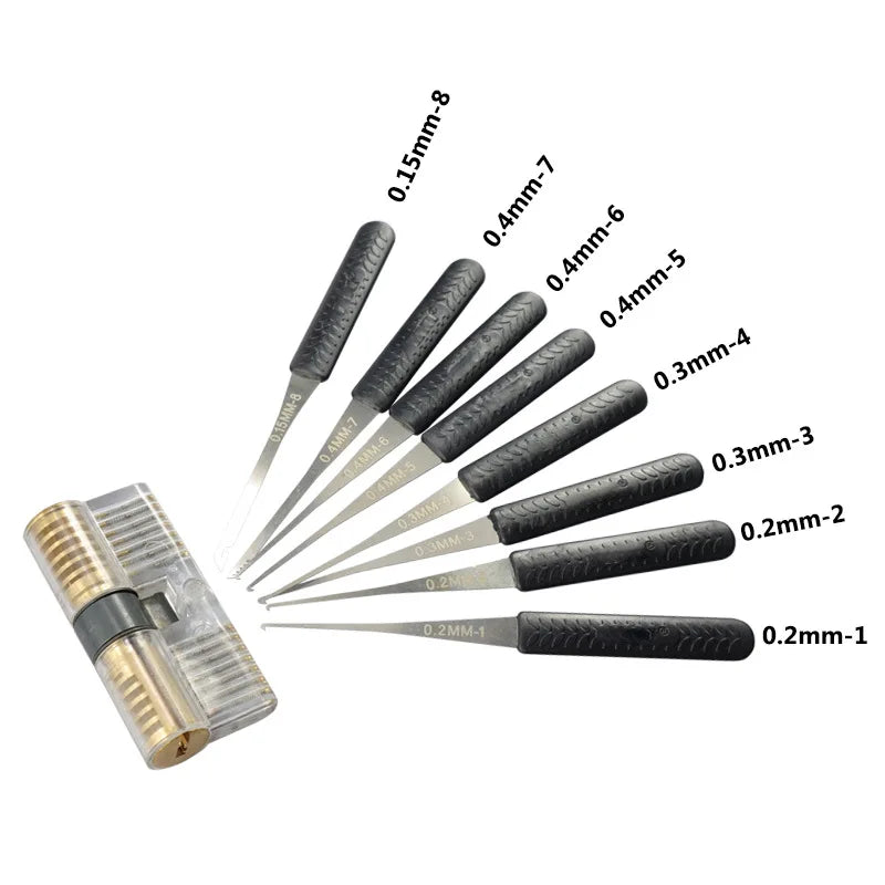 12-Piece Lock Pick & Broken Key Extractor Kit | Hand Tools Lock Pick Kit HIP