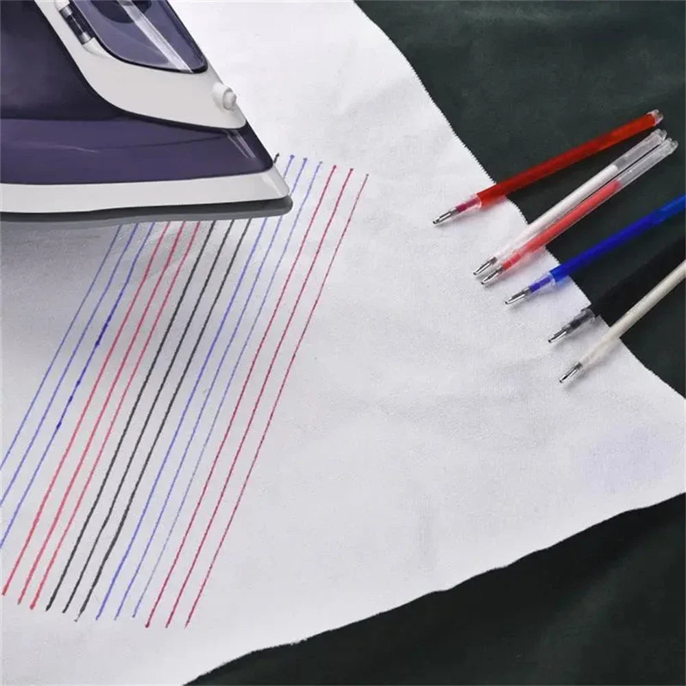 10Pcs/Set Heat Erasable Fabric Marker Pen High Temperature Disappearing DIY Sewing Tools Line Marking Accessories HIP