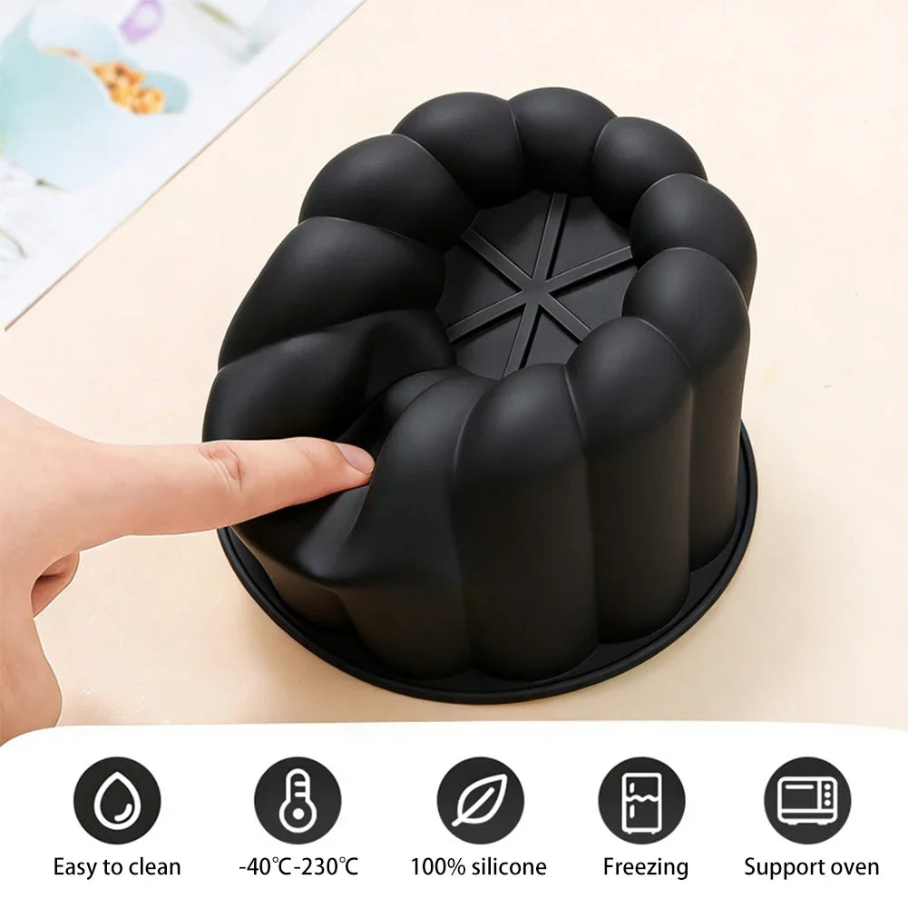 Food Grade Non-Stick Silicone Mold 4 Inch Heart Star Flower Shaped For Cake Baking Mousse Pudding Chocolate Dessert HIP