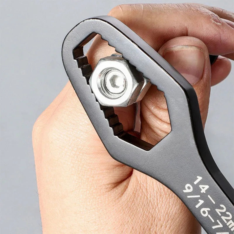 Double-Head Self-Tightening Adjustable Spanner Wrench 8–22mm Adjustable Spanner Wrench HIP