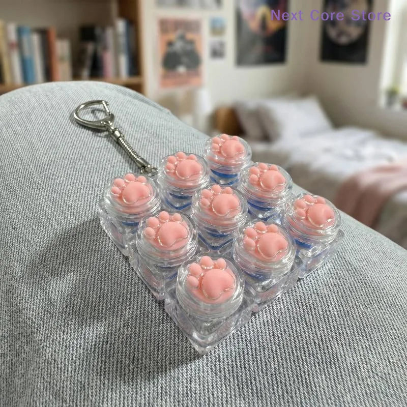 Crystal Keycap Keyboard Fidget Toy – Cat Claw Keychain Fidget Keychain Toy HIP