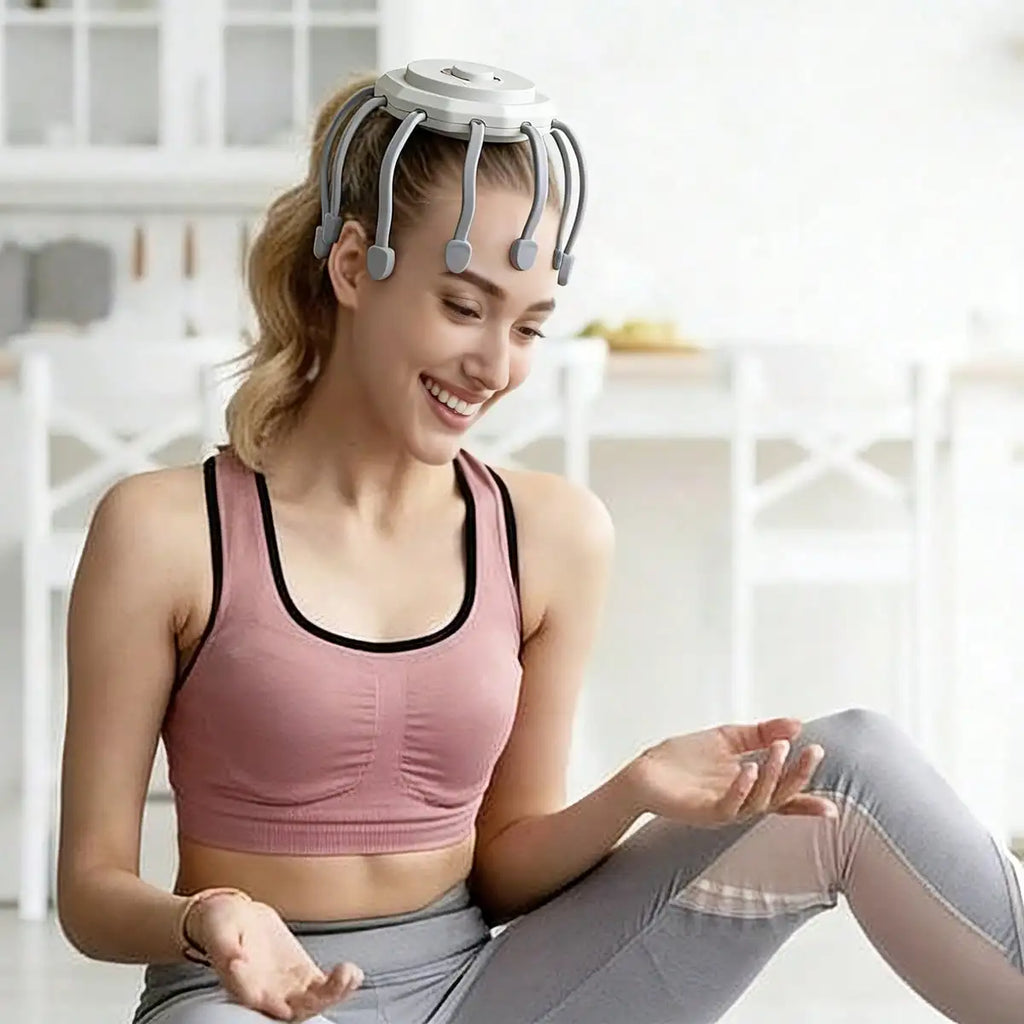 Electric Scalp Massager – 8-Frequency Vibrating Head Massager Electric Scalp Massager HIP