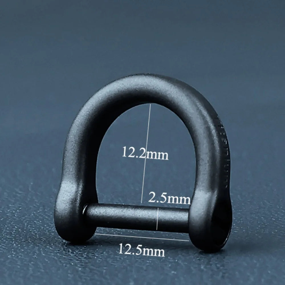 Titanium Alloy Horseshoe Buckle Shackle Key Ring – 10 Styles Titanium Shackle Buckle HIP