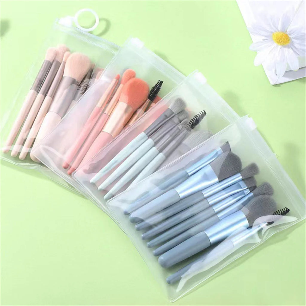 8-Piece Soft Fluffy Mini Makeup Brush Set – Blending Kit Makeup Brush Set HIP
