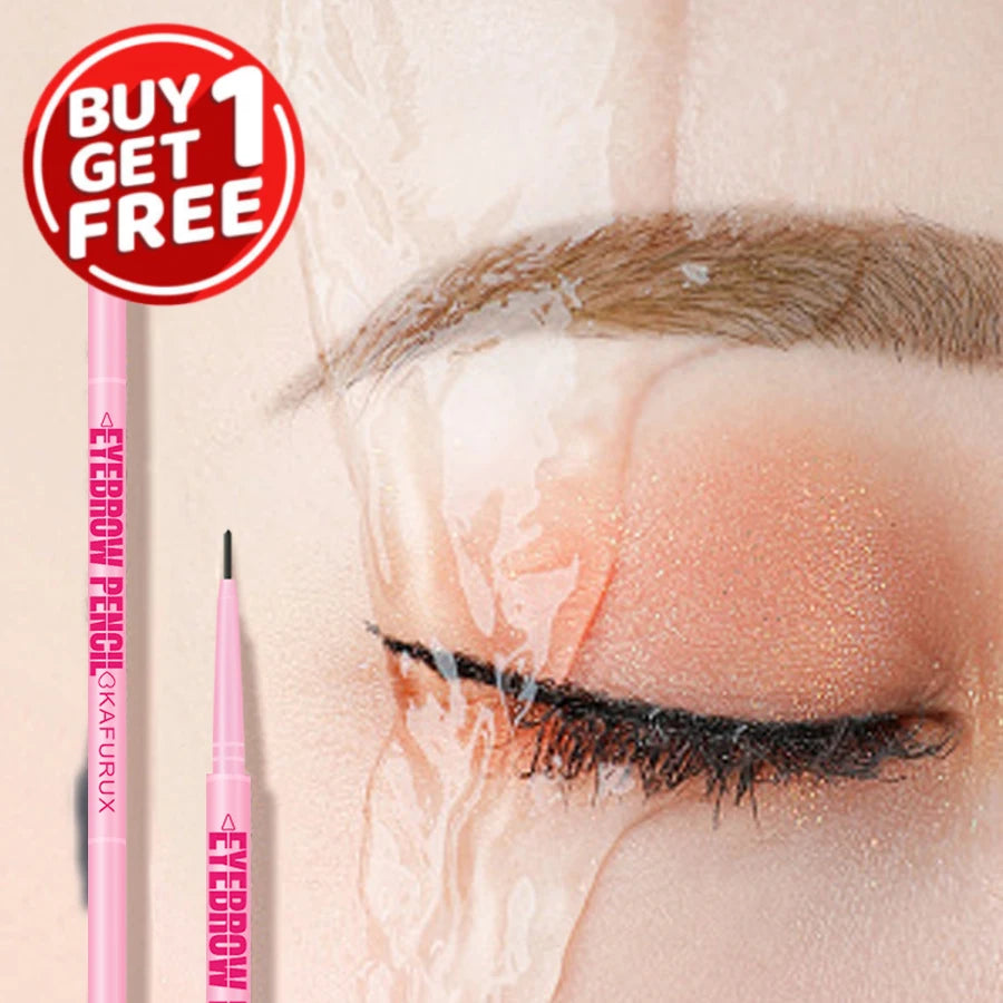 KAFURUX 6-Color Ultra-Fine Waterproof Eyebrow Pencil & Brush Eyebrow Pencil HIP