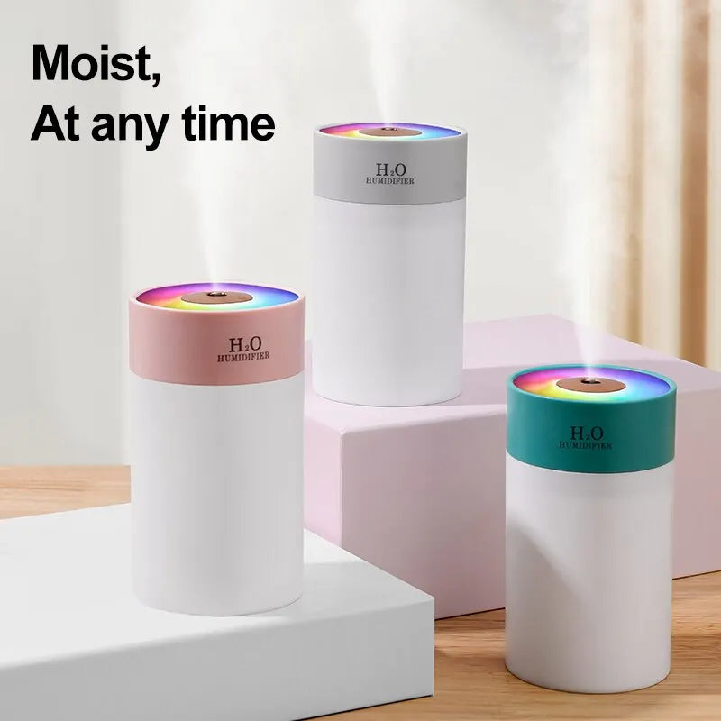 260ml USB Mini Humidifier with 7-Color Night Light – Desktop & Car USB Mini Humidifier HIP