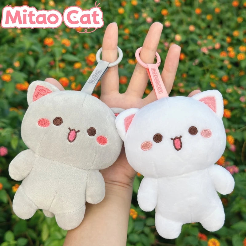 Mitao Cat & Hui Hui Plush Keychain Pendant Dolls – Mini Set Plush Keychain Pendant HIP
