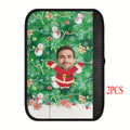 Custom Santa Photo Car Seat Belt Cover – Personalized Gift Seat Belt Cover HIP 1