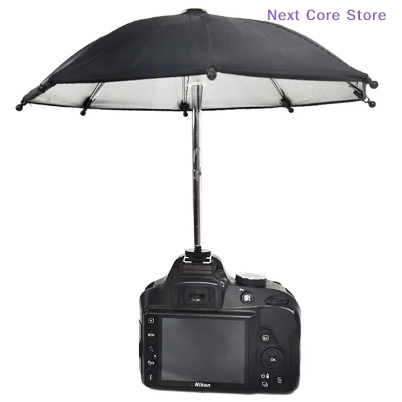 Black Camera Umbrella Sunshade & Rain Cover – Universal Fit Camera Umbrella HIP