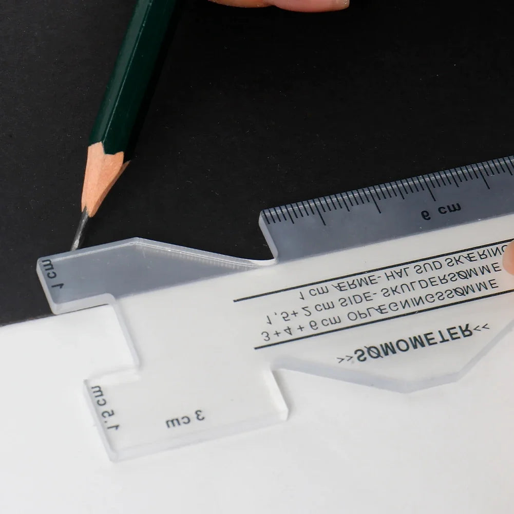 1pc Metal Measuring Gauge Quilting Ruler Hand Sewing Templates Ruler Sewing Gauge for Patchwork Sewing Tool Accessory HIP