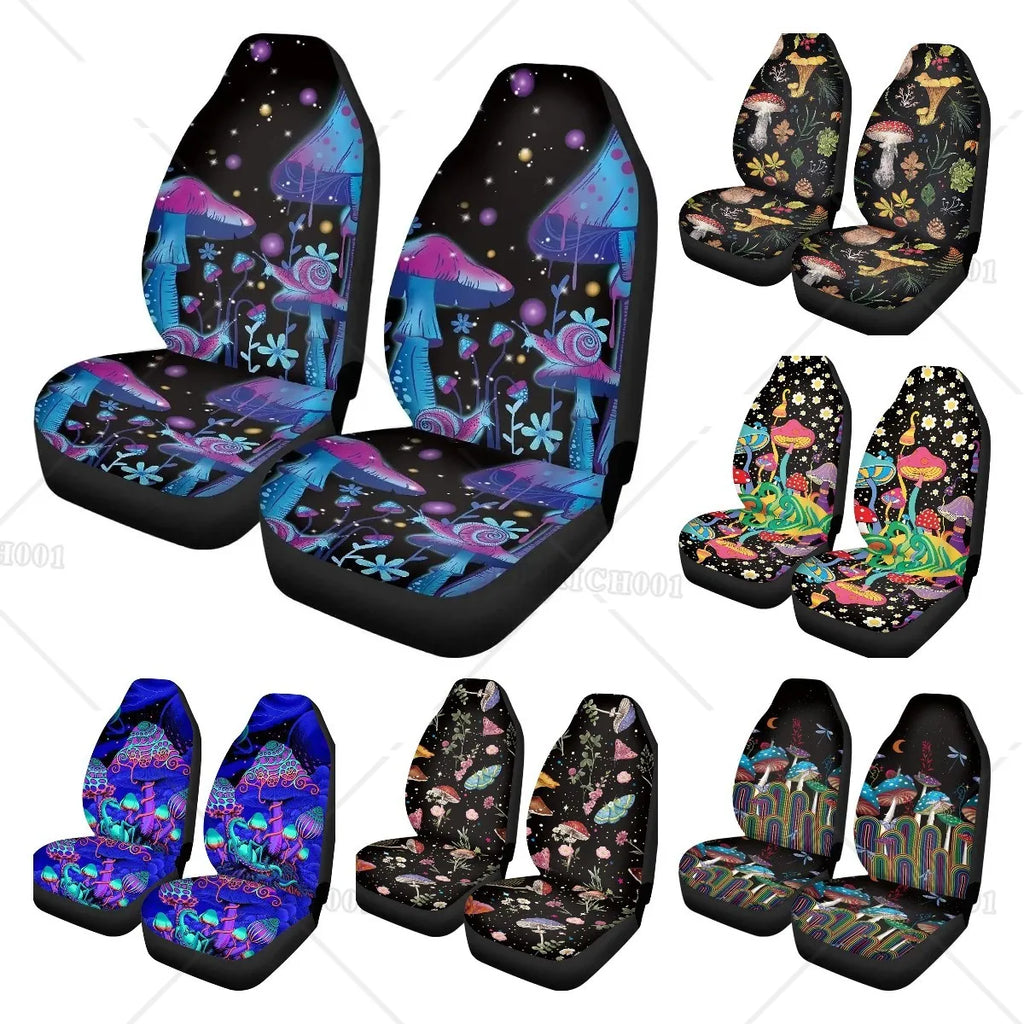 Witch Mushroom Car Seat Covers – Front Bucket Protectors Car Seat Covers HIP