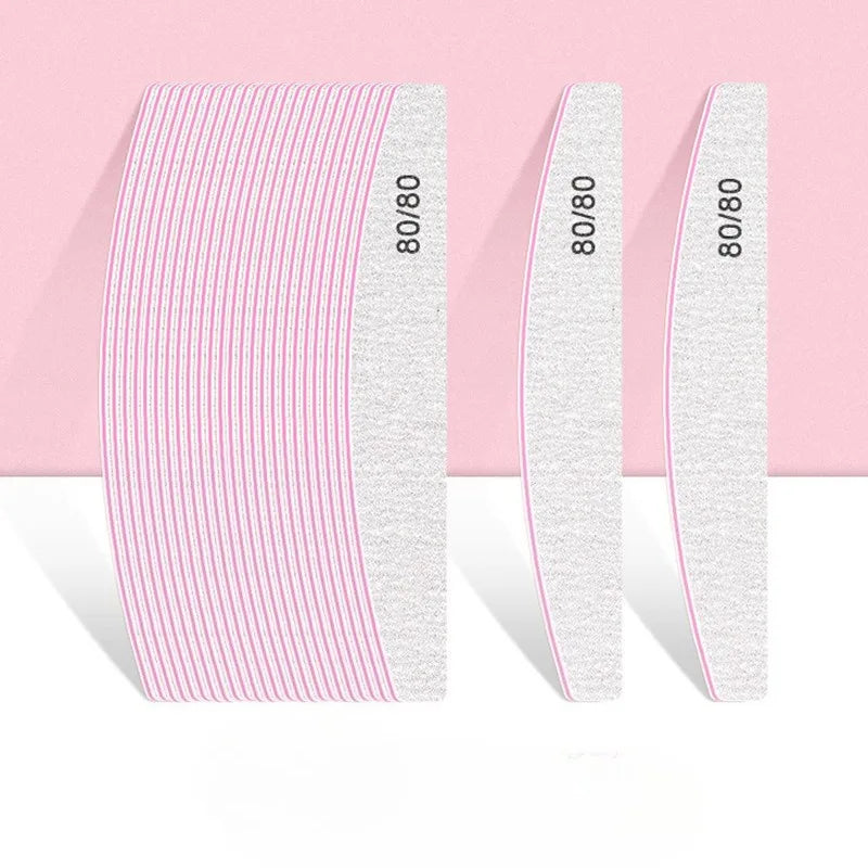 Professional Half-Moon Nail Files Buffer Set – 5/10/15 Pack Nail File Set HIP