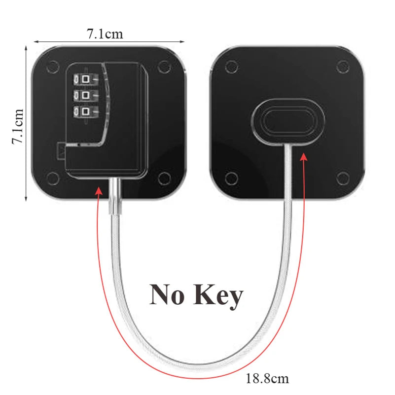 Combination Fridge & Cabinet Lock – Child Safety, Easy Install Cabinet Safety Lock HIP