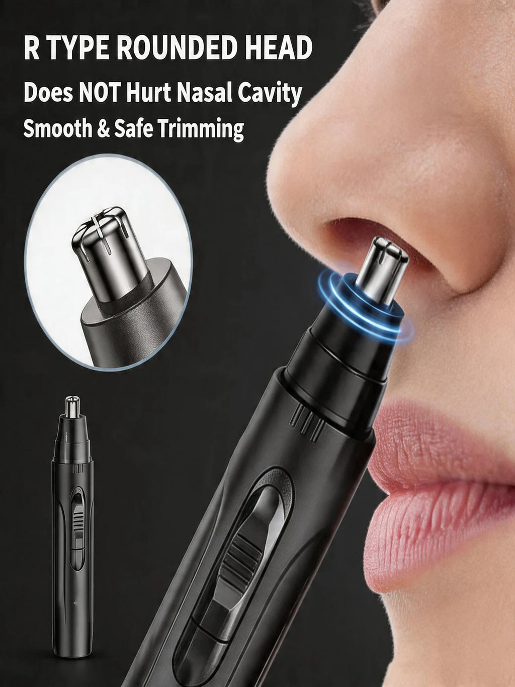 Electric Nose & Ear Hair Trimmer – Stainless Steel Blades Nose & Ear Trimmer HIP