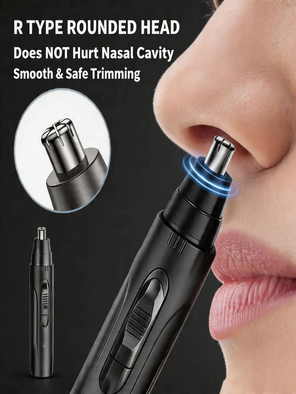 Electric Nose & Ear Hair Trimmer – Stainless Steel Blades Nose & Ear Trimmer HIP