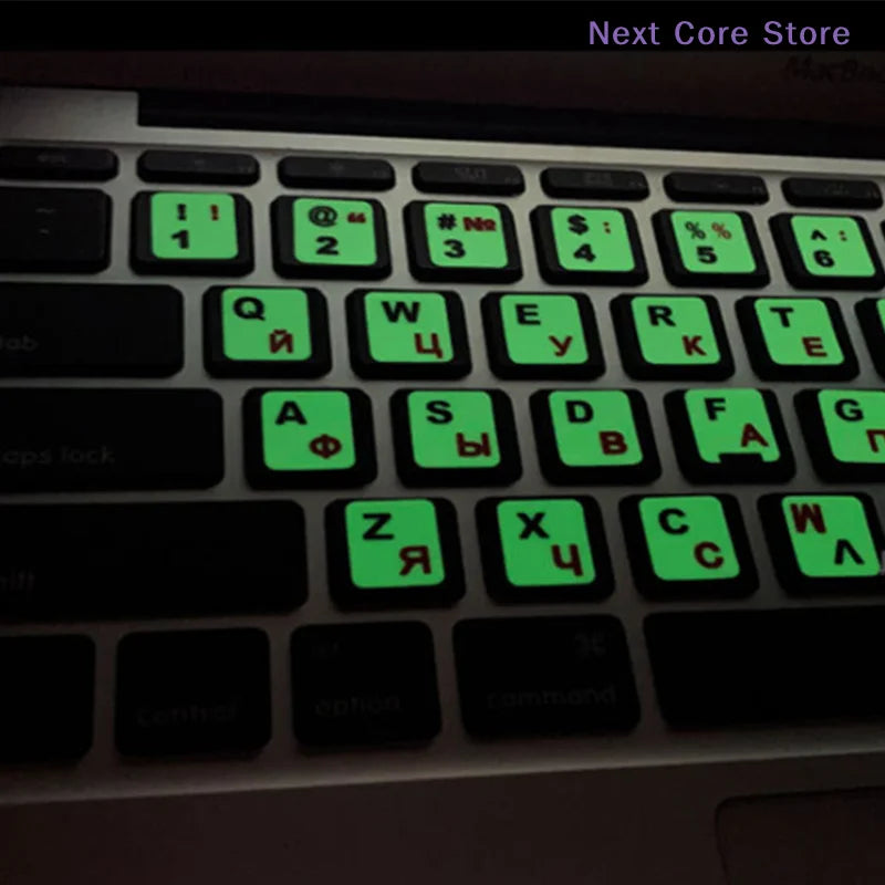 Luminous Keyboard Stickers – English, Russian & Arabic Labels Keyboard Sticker HIP