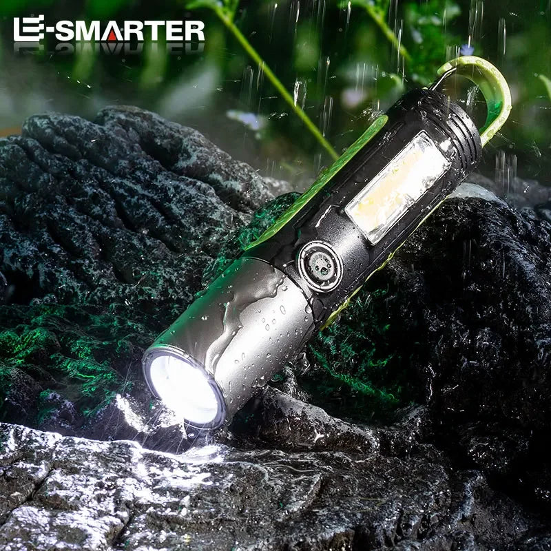 ESMARTER LED Flashlight Variable Zoom COB Floodlight – 500M LED Flashlight HIP