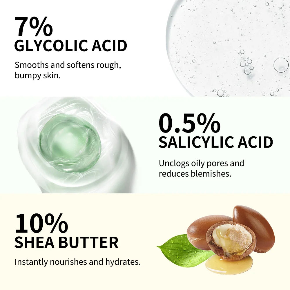 Body Effective Exfoliation Stick Glycolic Acid Exfoliating Deep Exfoliation Nourishing Moisture Deep Hydration Skincare HIP