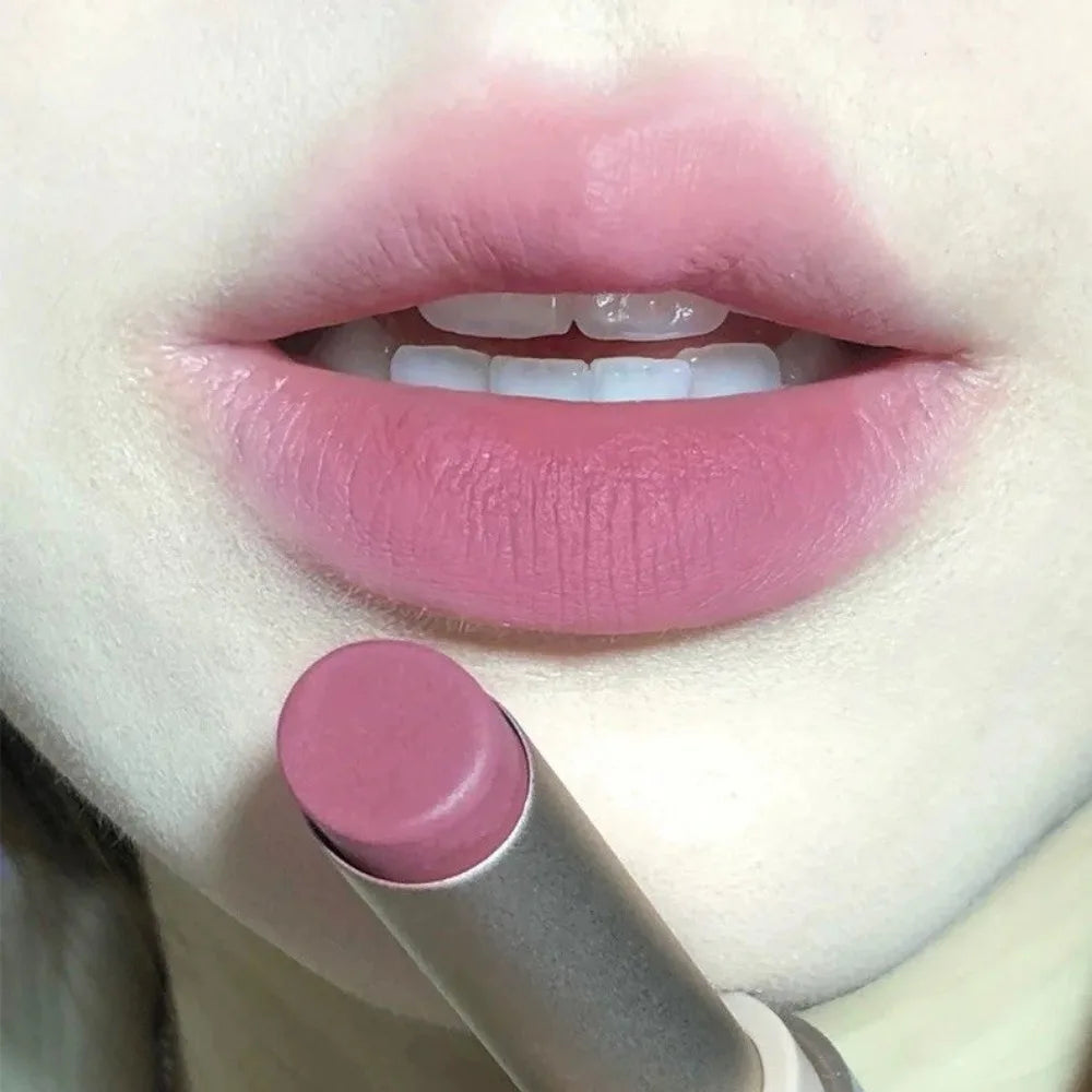 1/2Pc 6-color Matte Velvet Lipstick Silky Texture Without Drying Easy To Apply Long-lasting No-stick Velvet Mist Lipstick Makeup HIP