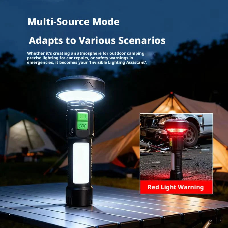 ESMARTER USB Rechargeable LED Torch – 350+ Lm & Side Lamp LED Flashlight Torch HIP