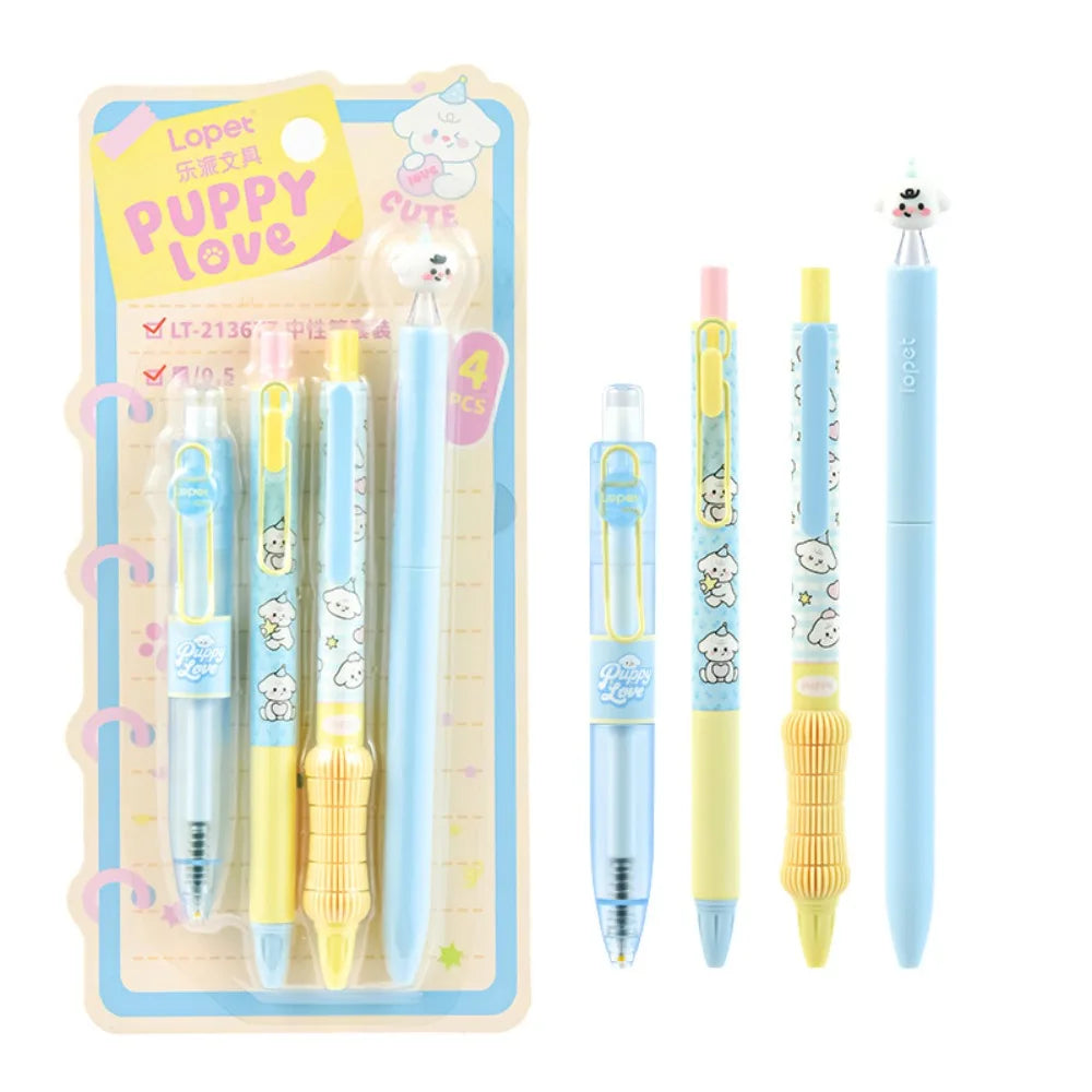 4-Piece 0.5mm Black Ink Gel Pen Set – Quick-Drying ST Tip Gel Pen Set HIP 01