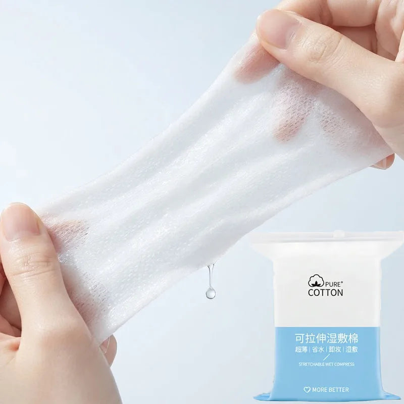 200-Pack Stretchable Facial Cotton Pads – Makeup Remover & Toner Facial Cotton Pads HIP