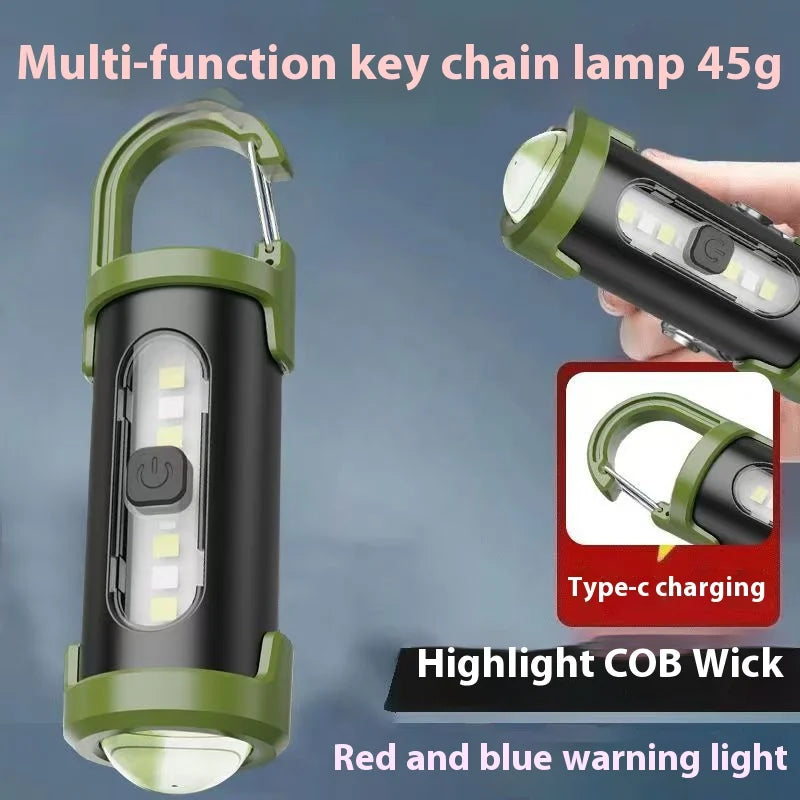 ESMARTER Mini COB Keychain Flashlight – 450 Lumen EDC Torch Keychain Flashlight HIP
