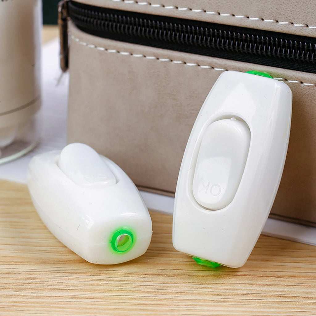 Desk Lamp Button Switch Bedside Switch Cord Appliance Button Switch Inline Cord Switch HIP