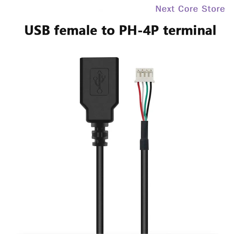 USB 2.0 to 4-Pin MX1.25 Female/Male Data Cable USB Data Cable HIP