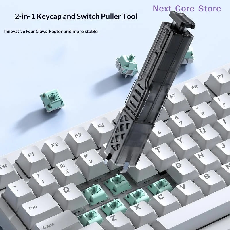 2-in-1 Keycap & Switch Puller Tool Kit – Metal, Universal Keyboard Maintenance Tool HIP
