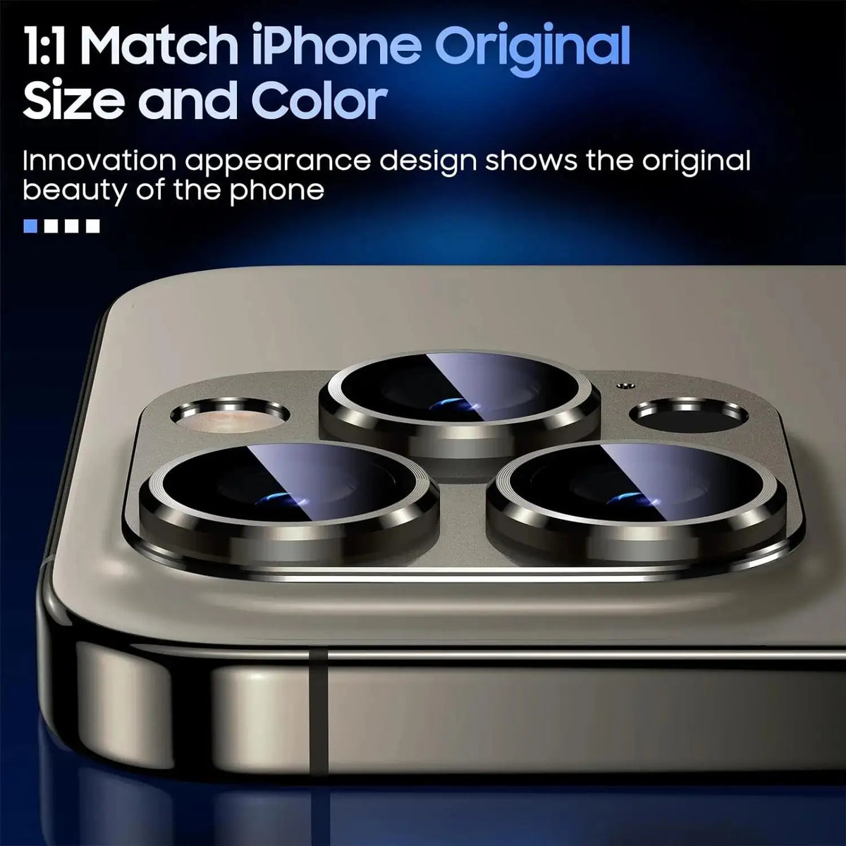 3D Metal Camera Lens Protector Tempered Glass iPhone 16 15 14 Camera Lens Protector HIP