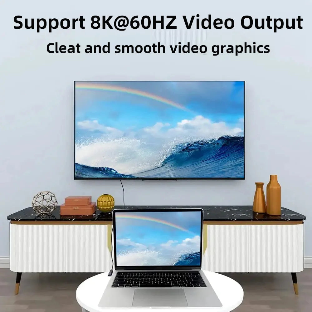 USB4 Thunderbolt 3 40Gbps Type-C Female to Female Coupler USB-C Coupler Adapter HIP