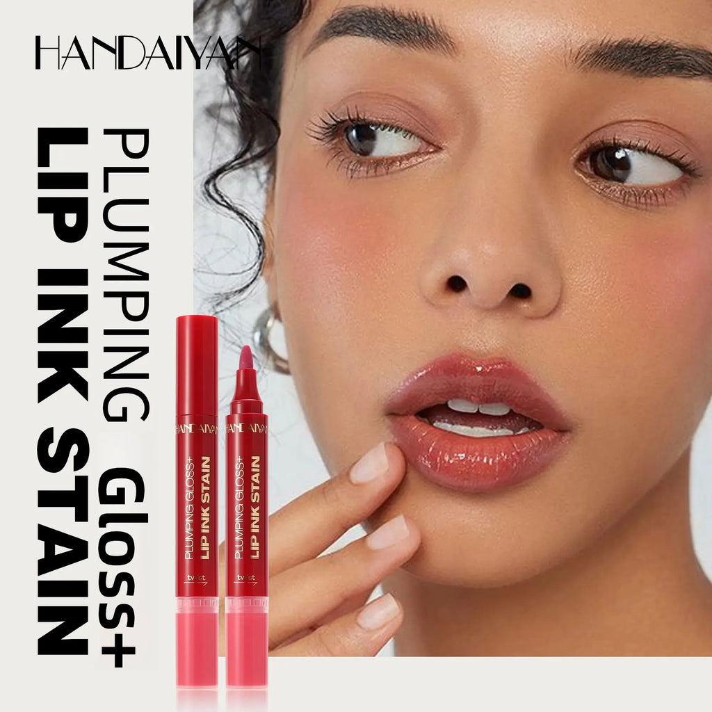 Handaiyan 2-in-1 Liquid Lip Liner & Gloss – Waterproof Lip Liner & Gloss HIP