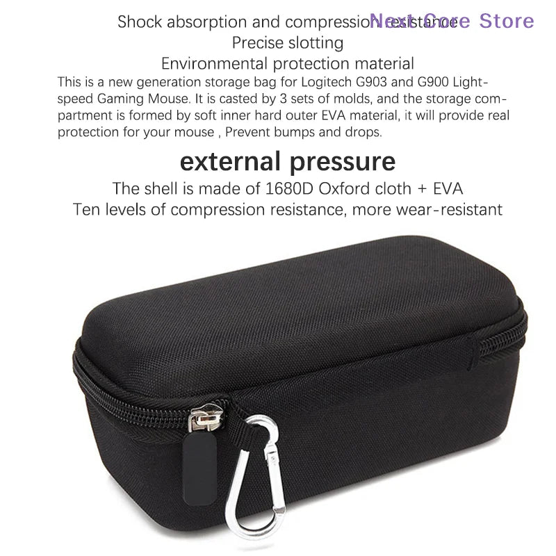 Universal Mouse Storage Bag – Waterproof Shockproof EVA Case Mouse Carry Case HIP