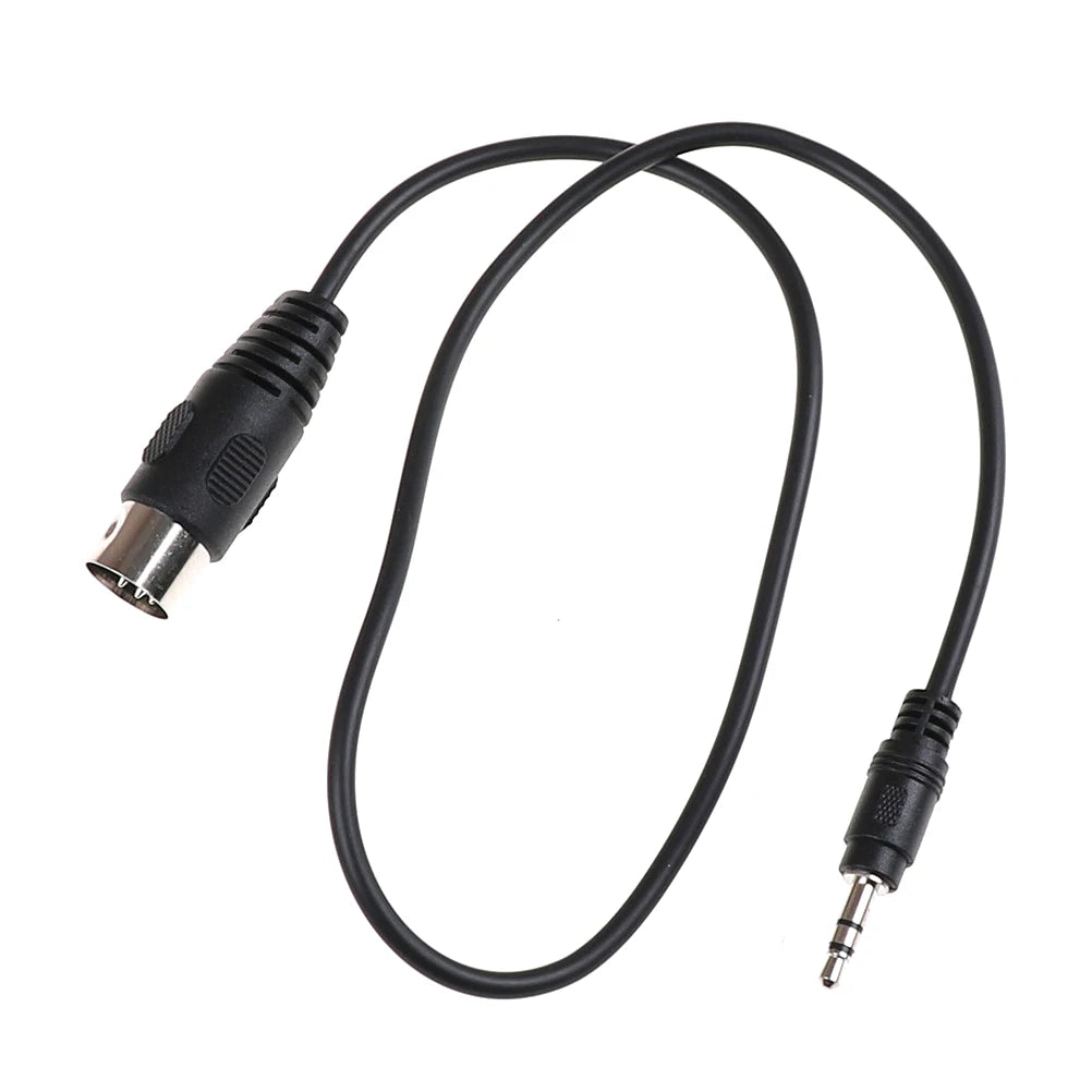 5-Pin DIN MIDI to 3.5mm Stereo Jack Audio Cable 50cm Audio Adapter Cable HIP one size