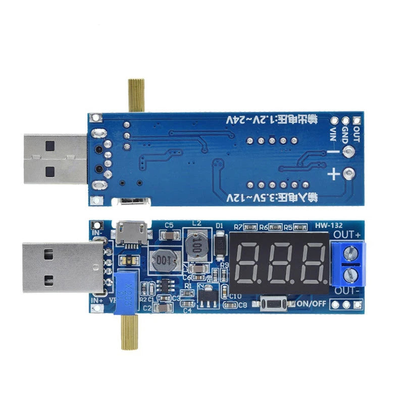 USB DC Boost Module – Adjustable 1.2–24V Voltage Converter Voltage Converter Module HIP
