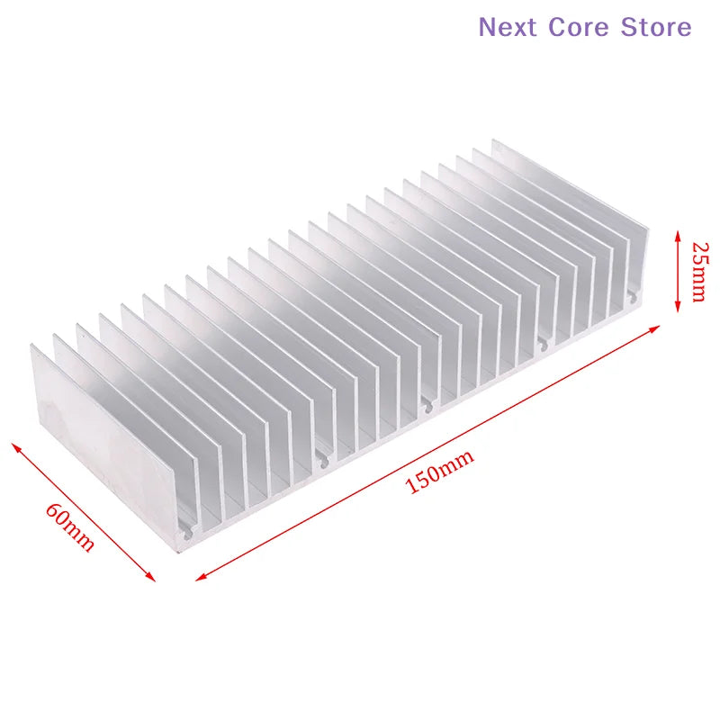 Aluminum Extruded Heatsink 150x60x25mm for LED & Electronics Aluminum Heatsink HIP