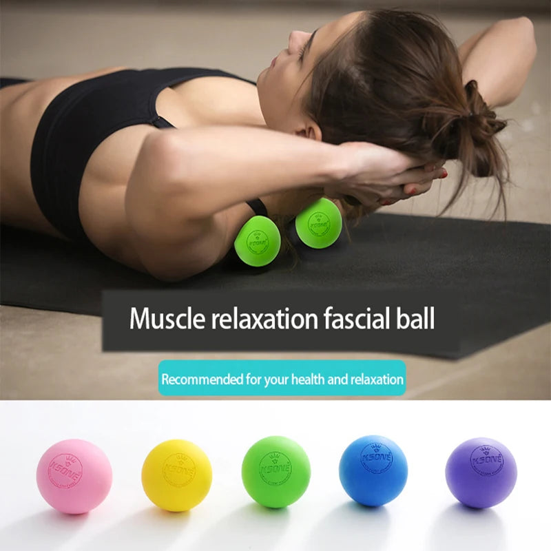 Rubber Fascia Massage Ball – Lacrosse Ball for Yoga & Recovery Fascia Massage Ball HIP