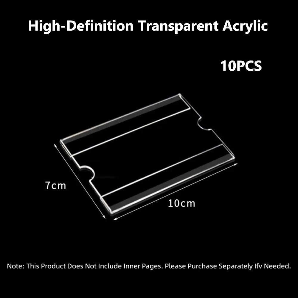 10-Pack Clear Self-Adhesive Price Tag Holders – 5 Sizes Label Sign Holder HIP 7x10cm-10PCS