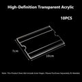 10-Pack Clear Self-Adhesive Price Tag Holders – 5 Sizes Label Sign Holder HIP 7x10cm-10PCS