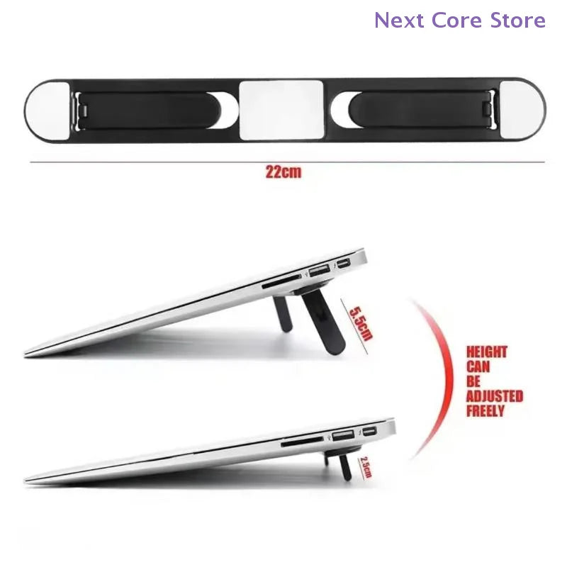 Adjustable Ergonomic Laptop Riser Stand – Portable Notebook Cooler Laptop Riser Stand HIP