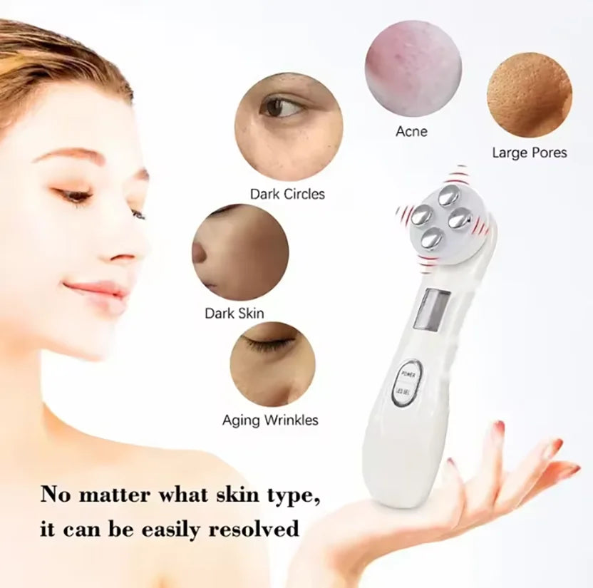 Mini LED Facial Rejuvenation Wand – Rechargeable Beauty Device LED Facial Beauty Wand HIP