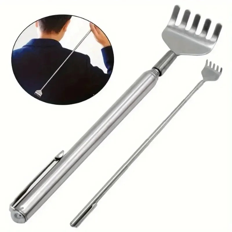 Extendable Stainless Steel Back Scratcher – Portable 1/2/4Pc Back Scratcher Tool HIP
