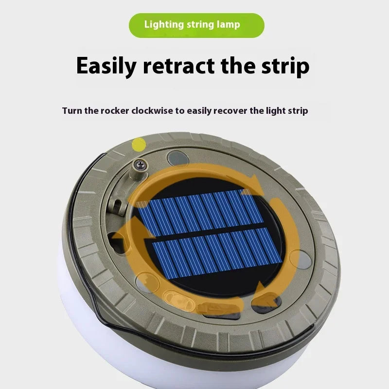 ESMARTER Solar Camping String Lights 10m RGB LED Waterproof Solar String Lights HIP