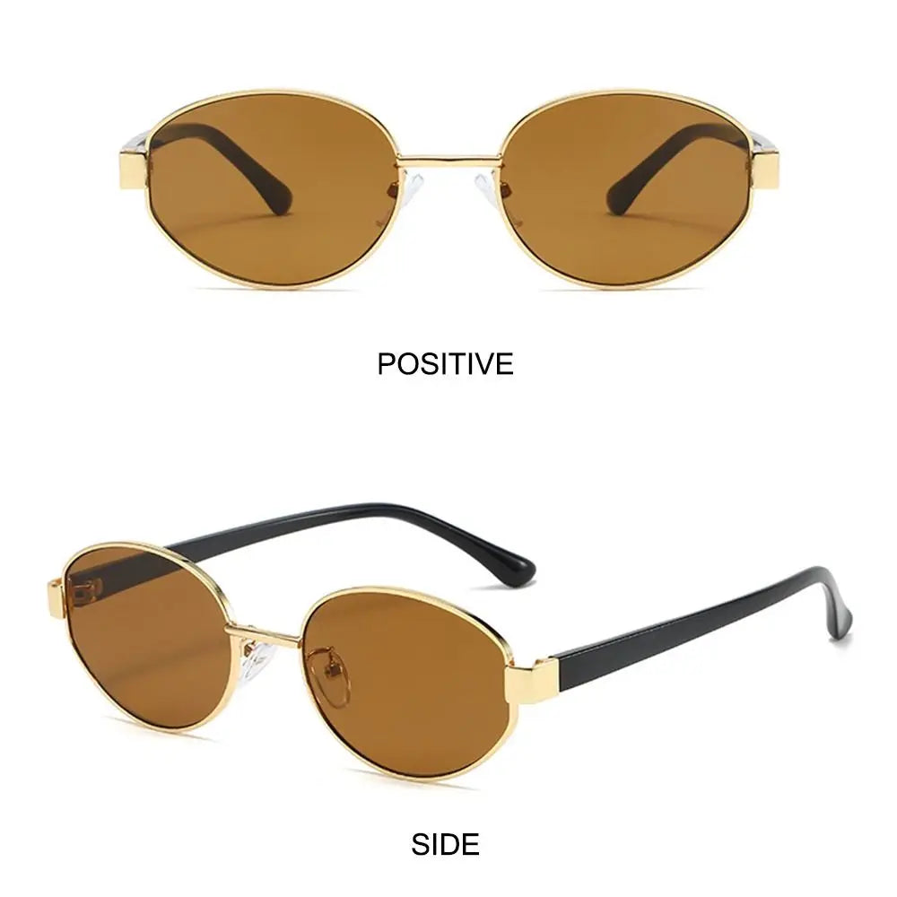 Retro Oval Sunglasses – Unisex UV400 Vintage Shades Oval Sunglasses HIP