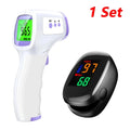Non-Contact IR Thermometer & Finger Pulse Oximeter | Fireurus Health Monitoring Device HIP 1 Set