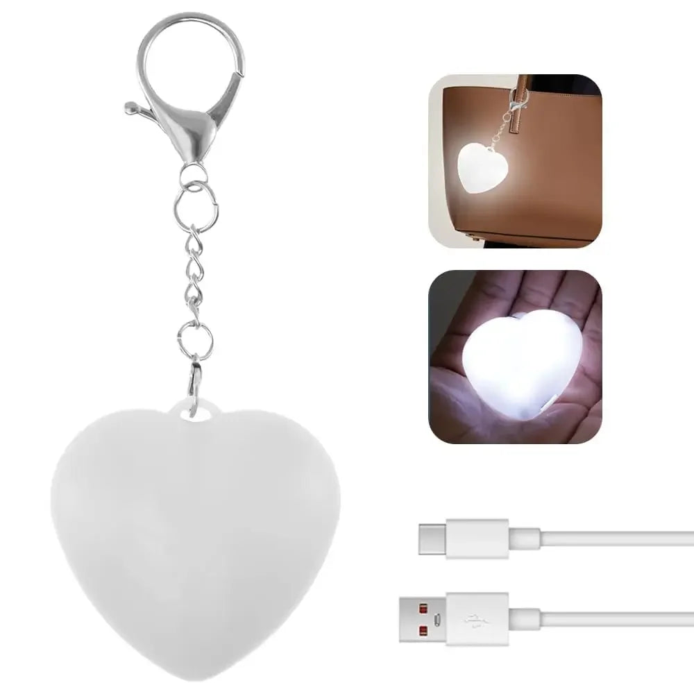 2-Pack Heart LED Purse Light – Motion Activated Handbag Lamp LED Purse Light HIP A 1pc